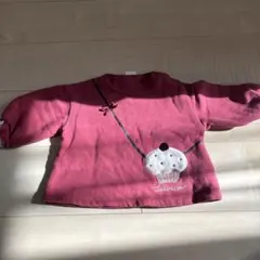 カップケーキ刺繍トレーナー 80