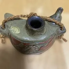 壺屋焼　宮城智　抱瓶　やちむん 宮城智 沖縄 焼物 壺屋焼 抱瓶(だちびん) 陶器 やちむん - メルカリ