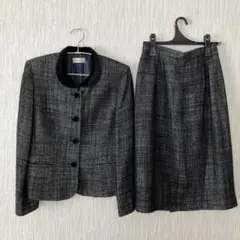フォーマルスーツ　ジャケット スカート 上下セット　ツイード ベロア