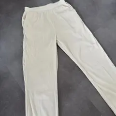 ZARA ザラ　ストレッチワイドパンツ　アイボリー　Mサイズ　ボトムス