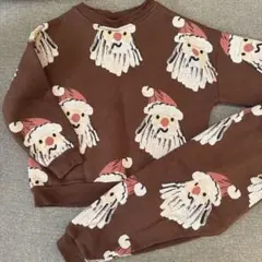 ZARA kids サンタ柄スウェットセットアップ