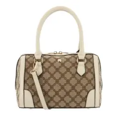 SALON de RUBAN　2WAY ショルダーバッグ　ベージュ×アイボリー