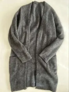 モヘヤニット チャコール