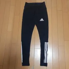 adidas ブラック タイツ 3本ライン【タグ無し】