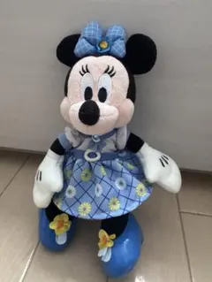 ミニーマウス ぬいぐるみバッチ　Blue Ever After