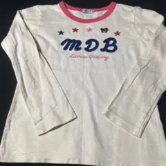 DOUBLE B 刺繍付き長袖カットソー　三木ダブルビー　130 ロンT
