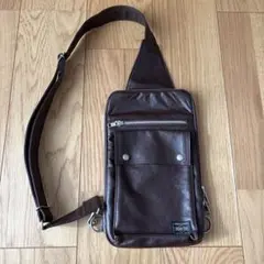PORTER ブラウン ショルダーバッグ