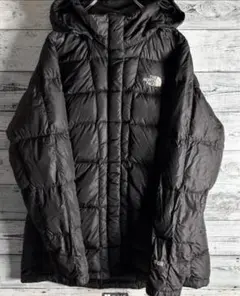 ノースフェイス フード付きダウンジャケット 黒　Lサイズ