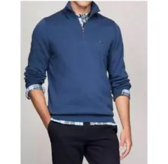 送料無料 新品 TOMMY HILFIGER 1/4ジップ ニットセーターXXL