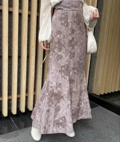 ナイスクラップ 花柄ロングスカート