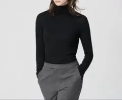 ユニクロ カシミヤブレンド 極暖 ヒートテック タートルネック