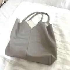 未使用/GRL 大容量通勤バッグ　レザー スエード トートバッグのサムネイル