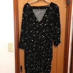 星 ワンピース 黒 チュニック ギャップ GAP