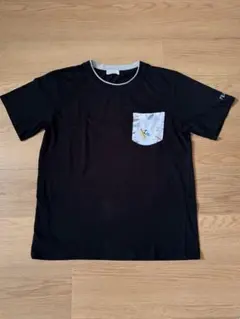 PEANUTS スヌーピー ポケットTシャツ ブラック Lのサムネイル