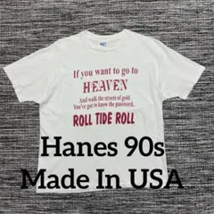 Hanes 90s USA製 シングルステッチ カレッジ Tシャツ XL