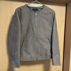 UNIQLO フェイクスエード ノーカラージャケットのサムネイル