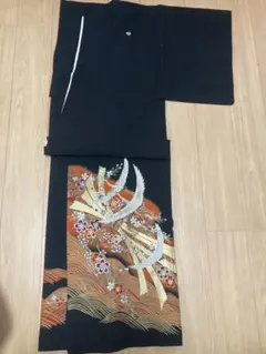 黒留袖　洗える着物