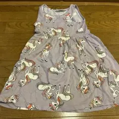 H&M ユニコーン柄 ノースリーブワンピース 110cm