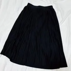 UNIQLO ユニクロ　プリーツスカート 黒 ブラック　M フレア