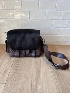Les sacs Adam ルサックアダム ハラコ レザー ショルダーバッグのサムネイル