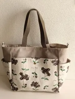 ハンドメイド　サイドポケットバッグ