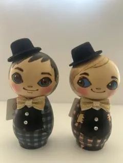 【箱付き】cokets コケッツ ペアセット 木製こけし 高さ約12cm 箱付き】cokets コケッツ ペアセット 木製こけし 高さ約12cm - メルカリ