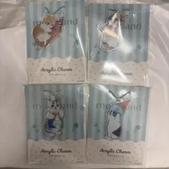 モフサンドアクリルチャーム 全4種コンプリート4個セットファミリーにゃート