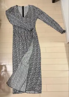ZARA 長袖ラップ風ワンピース XS