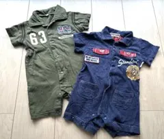 半袖　ロンパース　カバーオール　80cm 2点セット