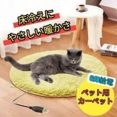 ペット用ホットカーペット USB給電 28℃恒温 防寒マット 小型犬 猫 冬用