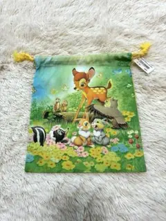 未使用 東京ディズニーリゾート バンビ とんすけ 総柄 ゴブラン織 