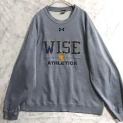 A226　UNDERARMOUR　プルオーバートップ　2XL　銀灰　US古着のサムネイル