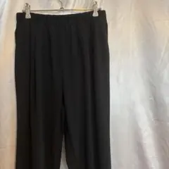 UNIQLユニクロ クレープジャージージョガーパンツ ブラック サイズL