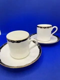 イギリスwedgwood ウェッジウッドのデミタスカップのペアのサムネイル