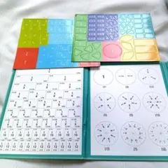 新品　分数が視覚で分かる　足し算　引き算　磁石でくっつく　パズル　勉強　知育玩具のサムネイル
