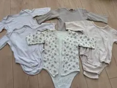ベビー服 ロンパース まとめ売り 70〜80 ナチュラル系 花柄 保育園着