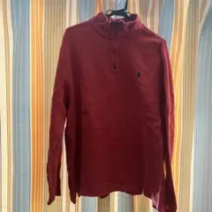 る*い様 ラルフローレン　ハーフジップ　赤