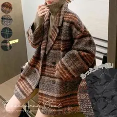 チェック柄コート GORGE