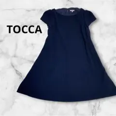 TOCCA トッカ フレンチスリーブ ワンピース 冠婚葬祭　フォーマル　リボン