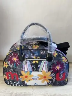 【新品・未使用】M・U SPORTS カラフルな花柄ボストンバッグのサムネイル