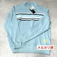 トロイ　ハーフジップセーター　ライトグリーン　XL タグ付