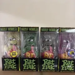 ★RAT FINK★ガレージ フィギュア 【4体セット】 ラットフィンク ☆RAT FINK☆ガレージ フィギュア 【4体セット】 ラットフィンク