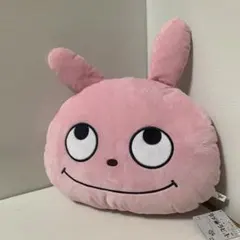 にしむら ゆうじ作品 ラブラビット でっかいフェイスクッション ピンク