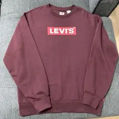 Levi's ボックスロゴ スウェット ボルドー M