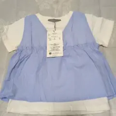 ブルー 半袖シャツ 120