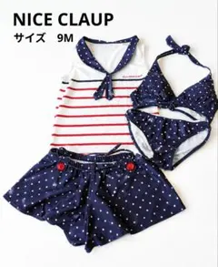 NICE CLAUP 水着 3点セット ドット柄のサムネイル