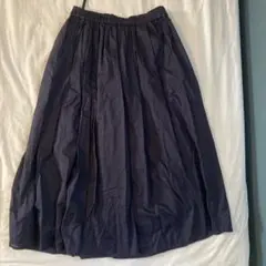 ユニクロ　スカート　S 紺色　フレアスカート
