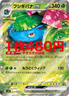 フシギバナex SR SV2a ポケモンカード151 184/165 - メルカリ