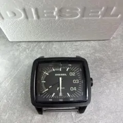 DIESEL ブラックウォッチ　ベルト無し