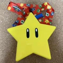 【美品】USJ ユニバ　ポップコーンバケツ　マリオ　スター　電池付き　光るスターのサムネイル
